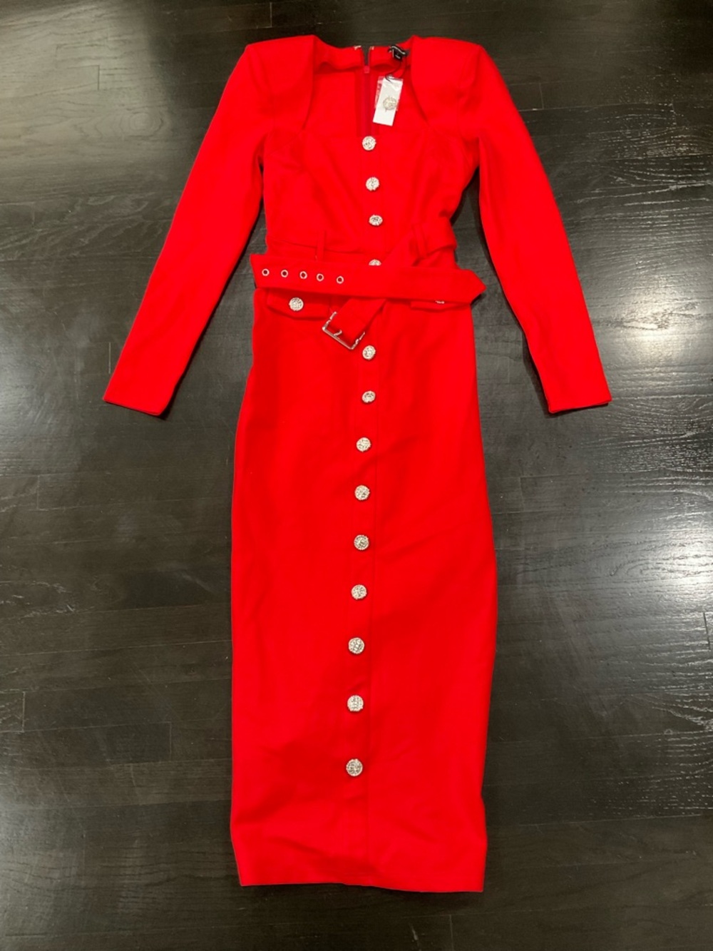 NWT KAREN MILLEN JERSEY PONTE LONG SLEEVES MAXI